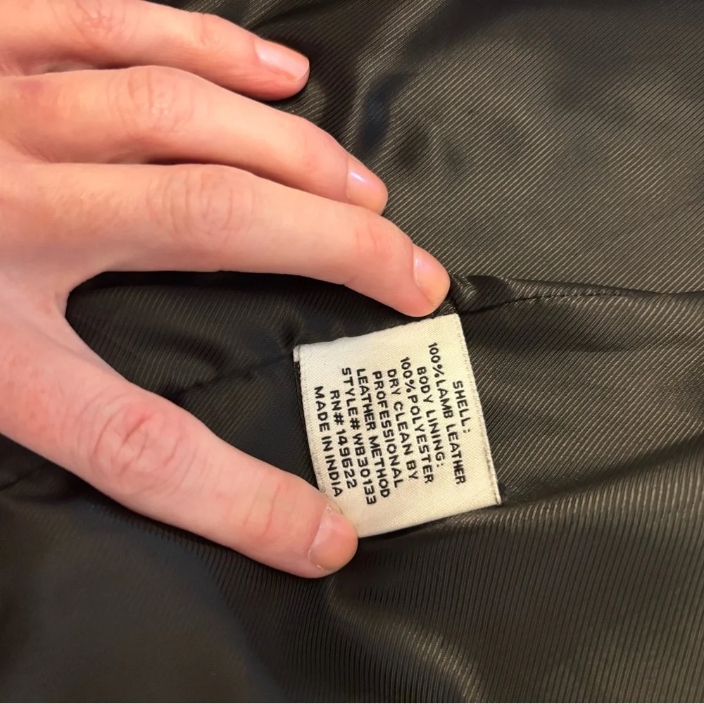 Walter Baker Lamb Leather Burgundy Jacket - Picture 5 of 11